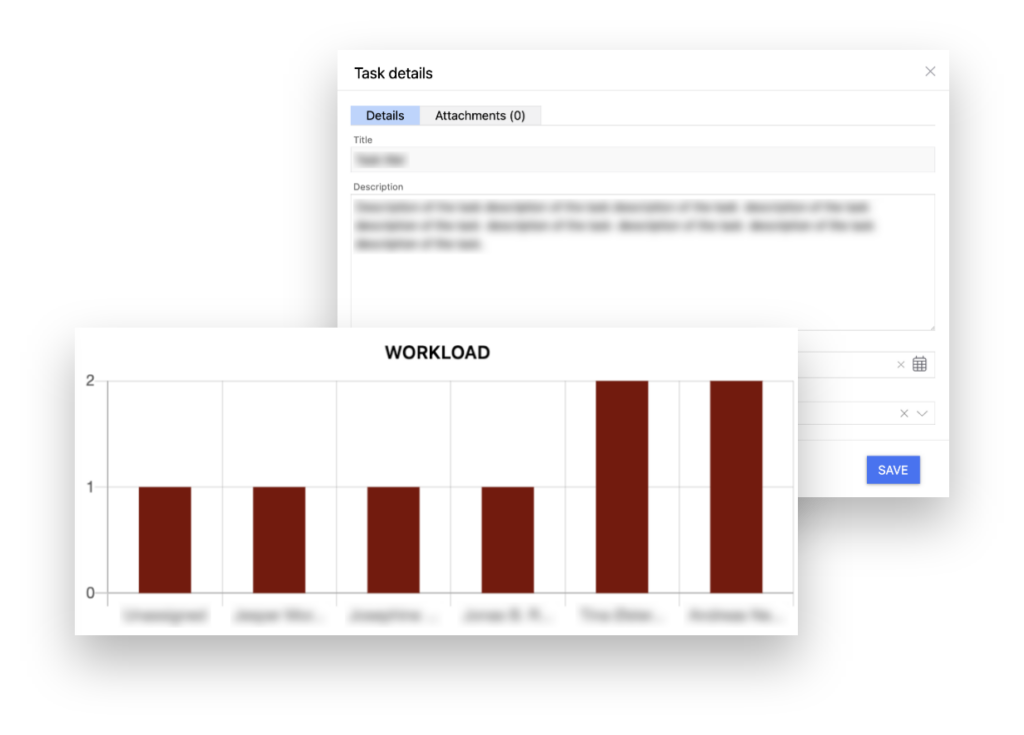 Task management in the Marine Logistics system